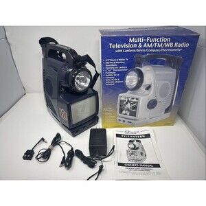 Portable Multi-Function TV 5.5” TV AM/FM Television Flashlight Auburn Tigers